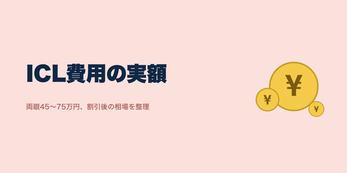 ICL費用にキャンペーンを使うといくら？割引と実払い額を整理
