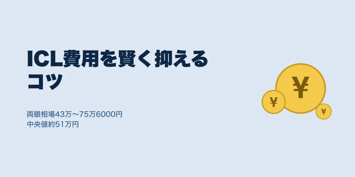 ICLの費用を抑えるコツ｜割引・クーポンと口コミ相場