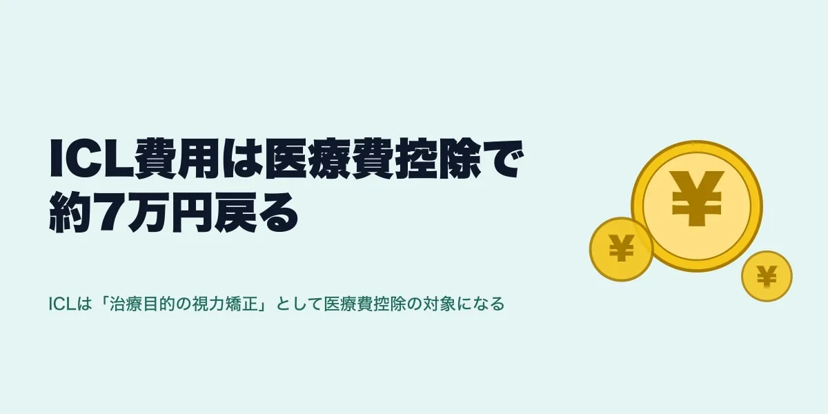 ICL費用は医療費控除で約7万円戻る｜計算と申請手順