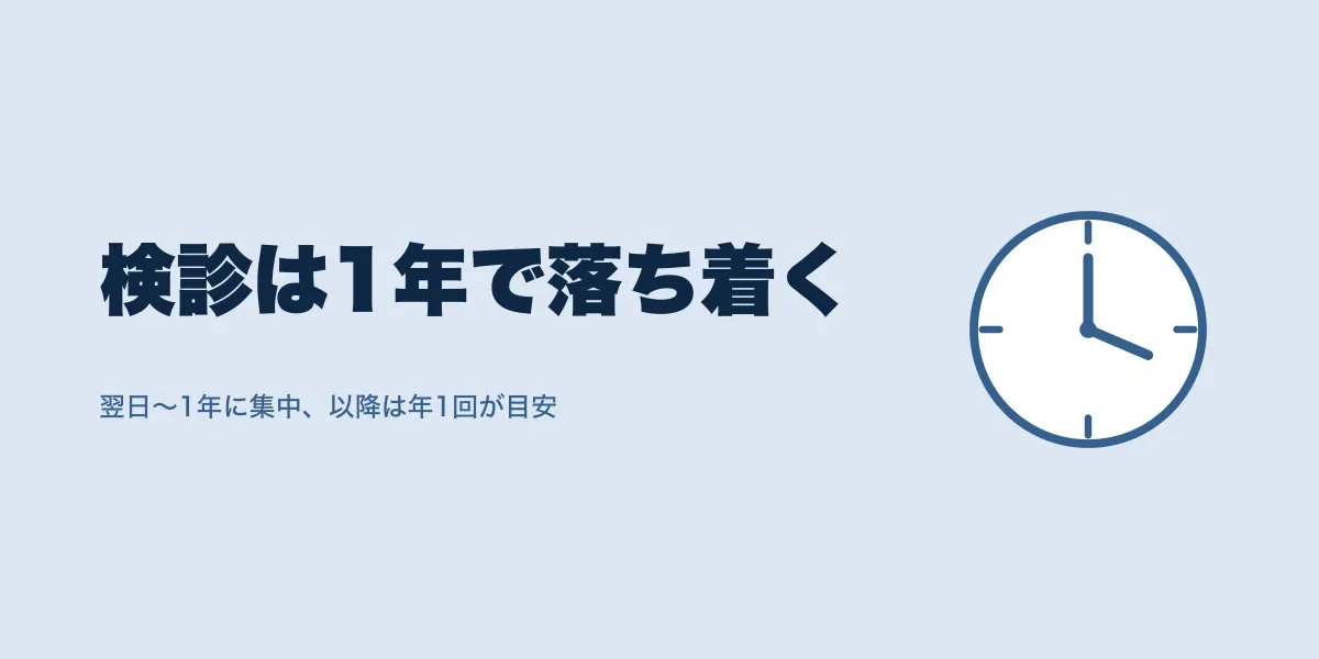 ICL定期検診の頻度は？いつまで通う？回数の目安